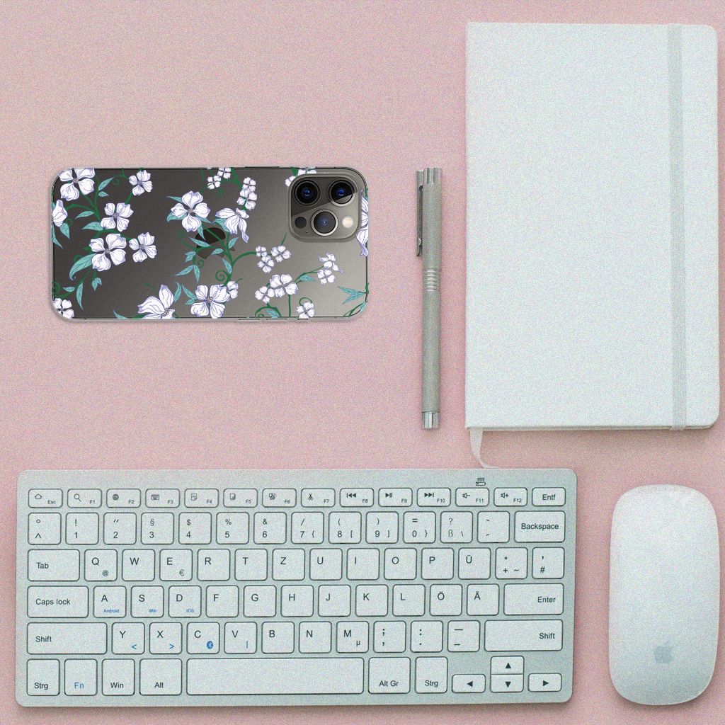 iPhone 12 Pro Max Uniek TPU Case Blossom White B2C Telecom