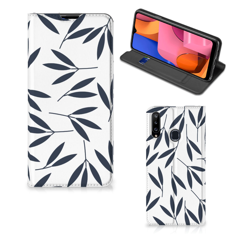 Samsung Galaxy A20s Smart Cover Leaves Blue - B2C Telecom