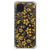 Samsung Galaxy A12 Case Gouden Bloemen