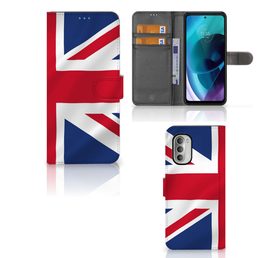 Motorola Moto G51 5G Bookstyle Case Groot-Brittannië