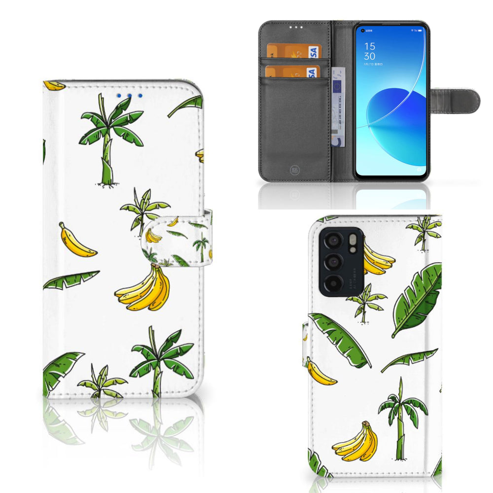 OPPO Reno6 5G Hoesje Banana Tree