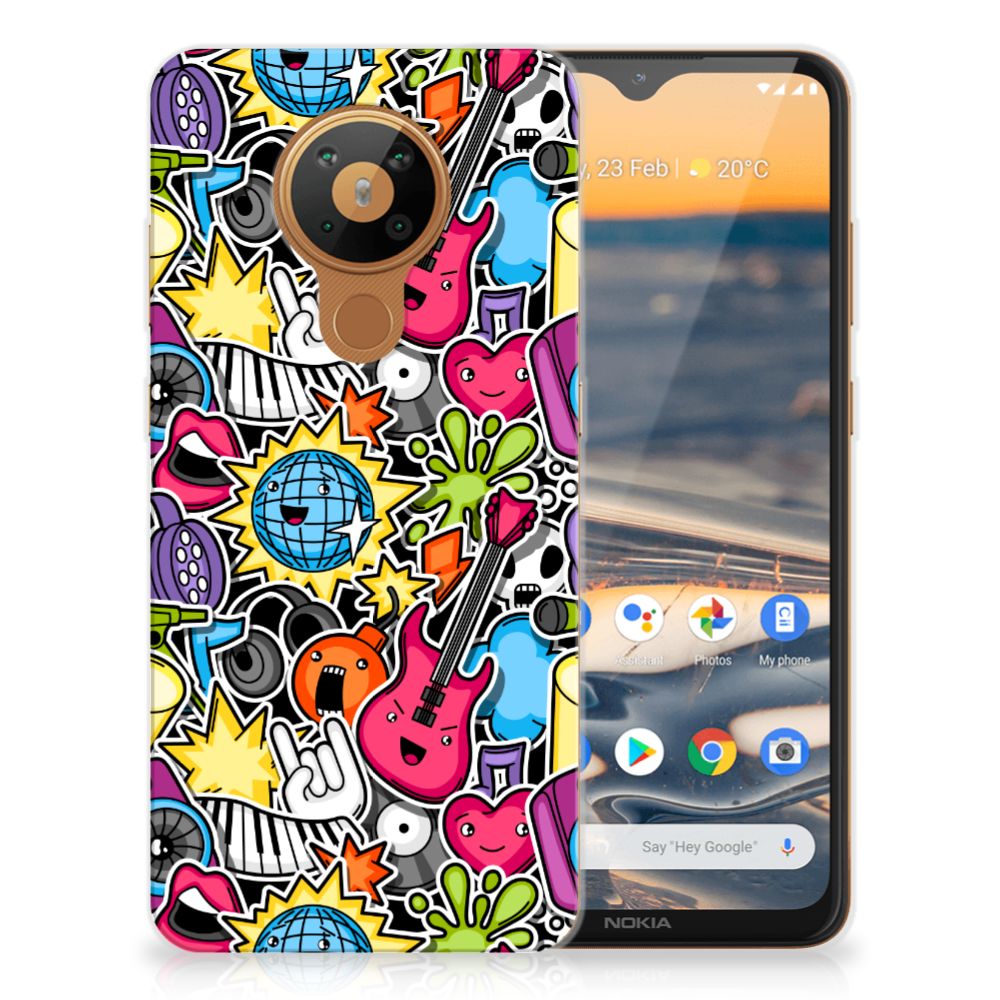 Nokia 5.3 Silicone Back Cover Punk Rock