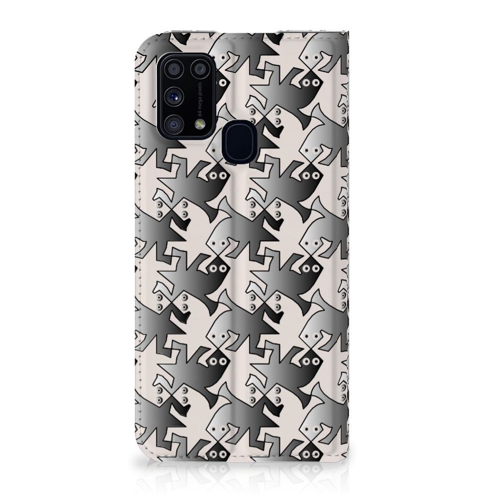 Samsung Galaxy M31 Hoesje maken Salamander Grey - B2C Telecom