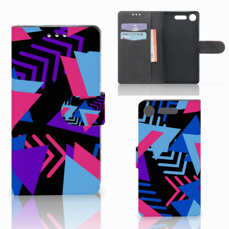 Sony Xperia XZ1 Book Case Funky Triangle
