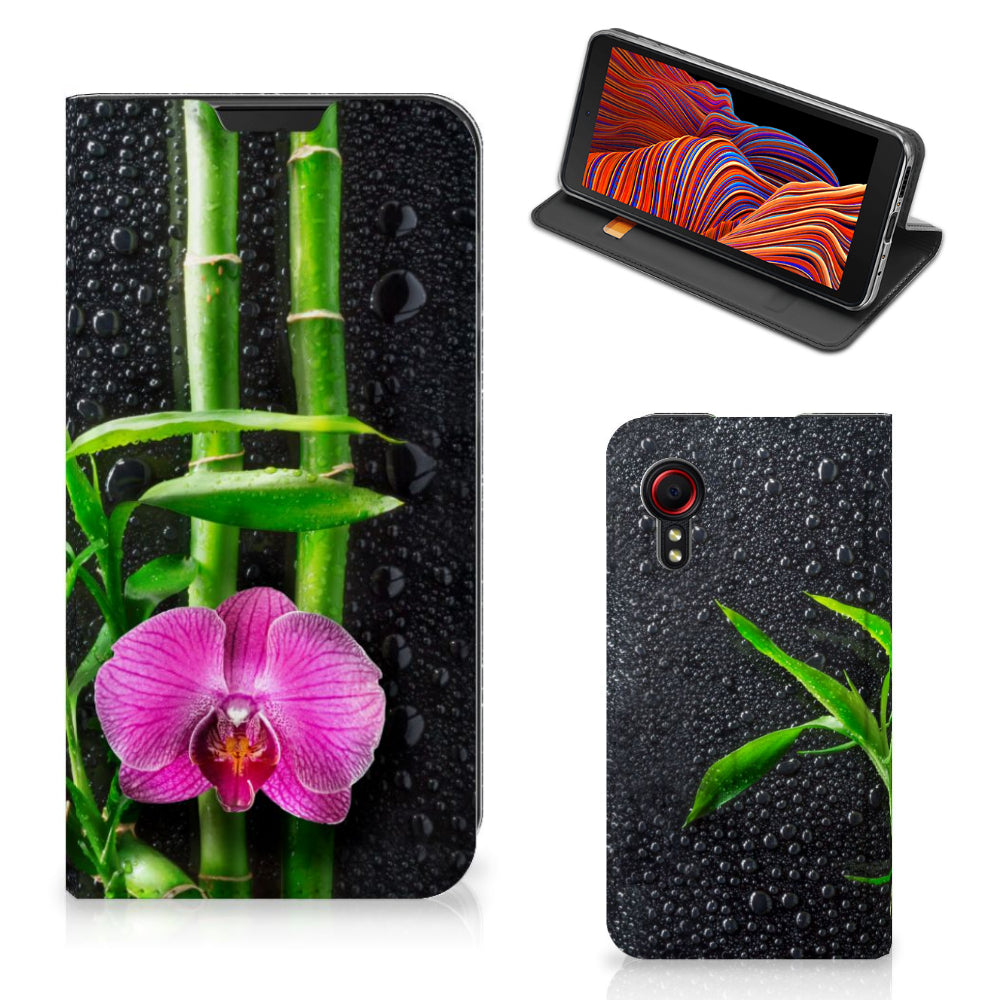 Samsung Galaxy Xcover 5 Smart Cover Orchidee