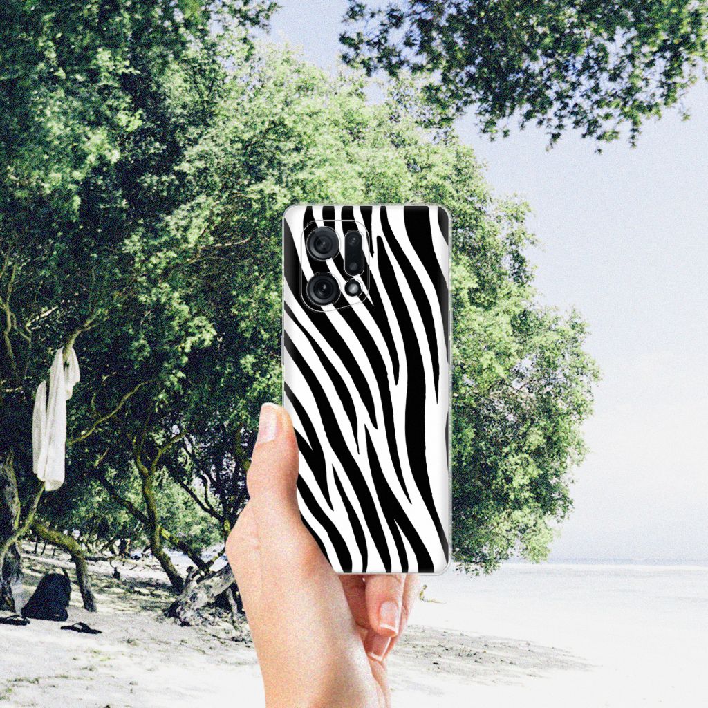OPPO Find X5 TPU Hoesje Zebra B2C Telecom