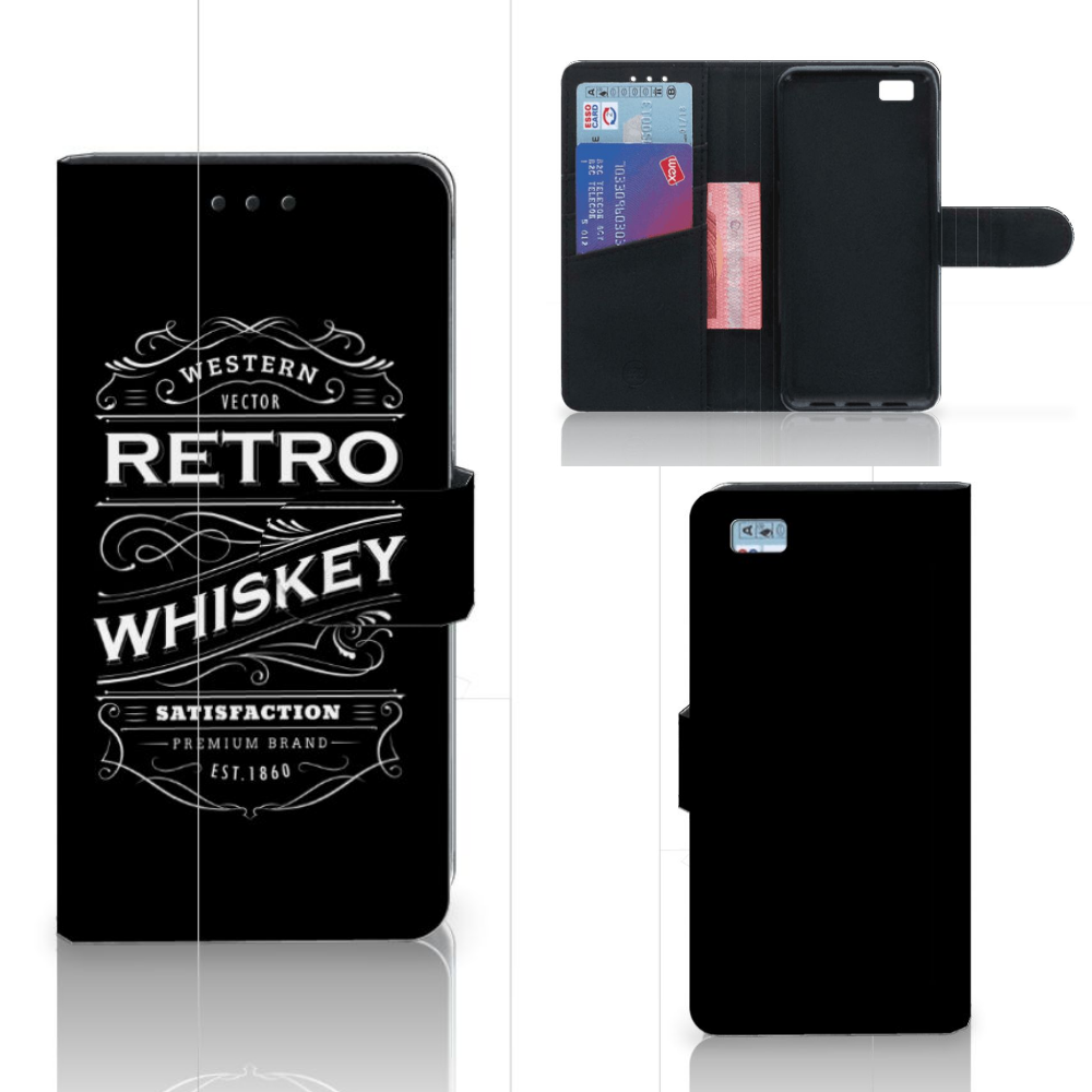Huawei Ascend P8 Lite Book Cover Whiskey