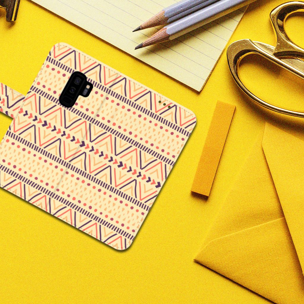 Samsung Galaxy S9 Plus Telefoon Hoesje Aztec Yellow