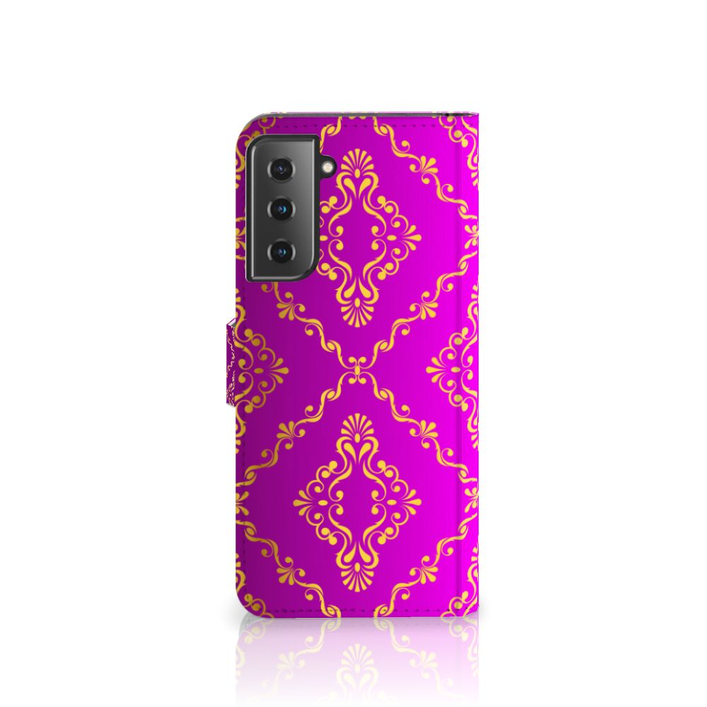 Wallet Case Samsung Galaxy S21 Plus Barok Roze