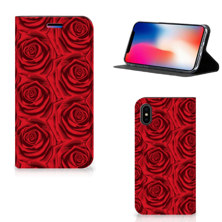 Apple iPhone X | Xs Smart Cover Red Roses