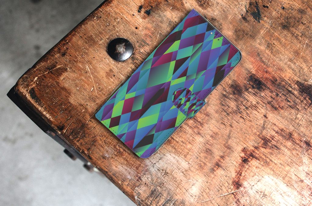 Nokia 5.3 Book Case Abstract Green Blue