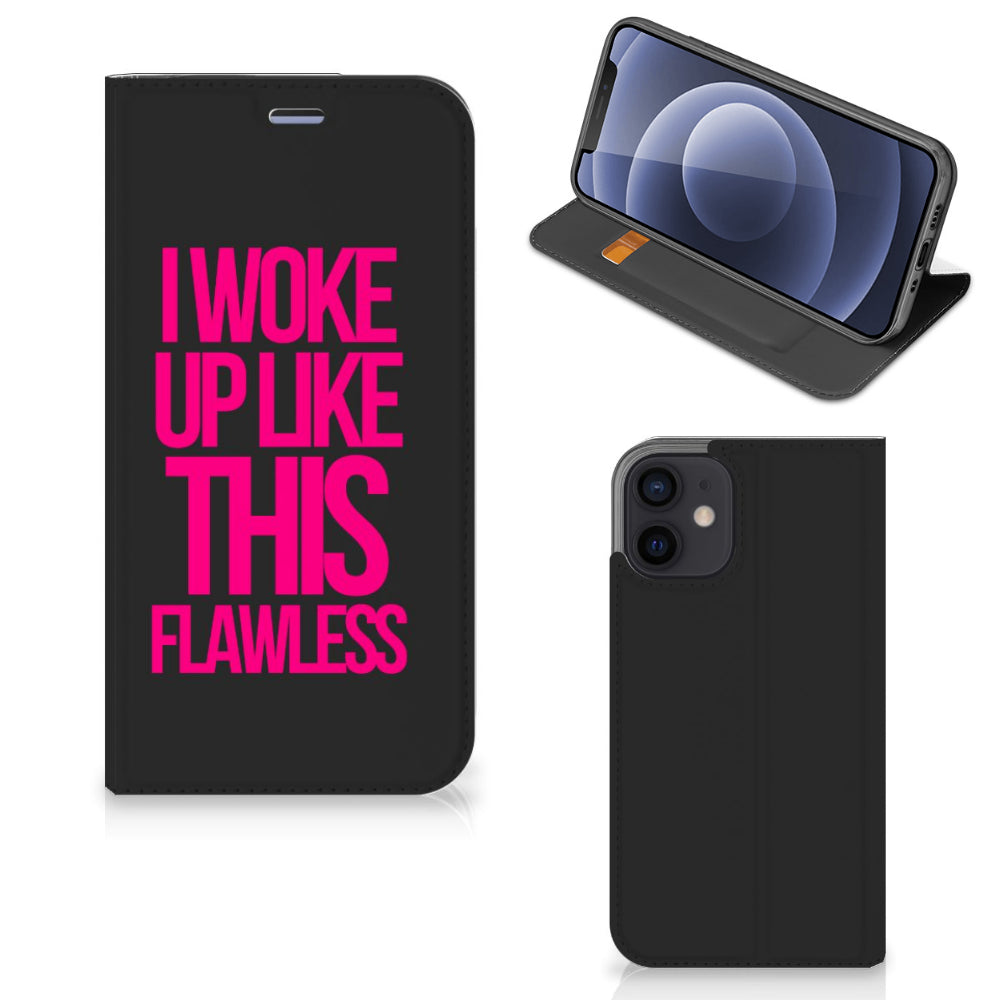 iPhone 12 Mini Hoesje met tekst Woke Up - Origineel Cadeau Zelf Maken