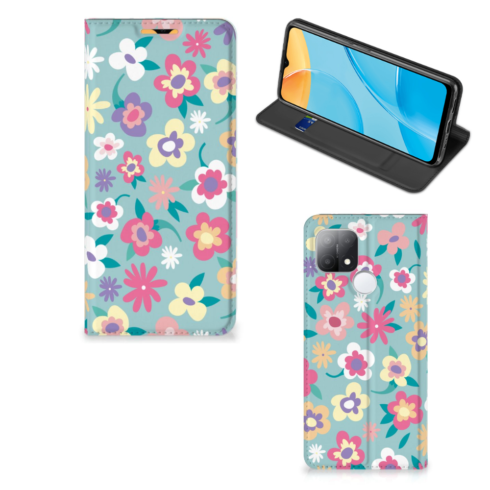 OPPO A15 Smart Cover Flower Power - B2C Telecom