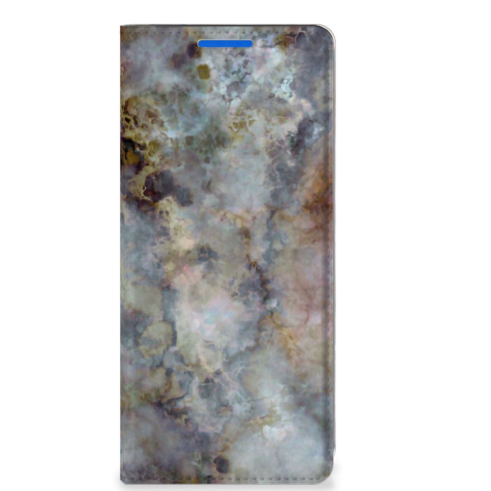 OPPO Reno 6 Pro Plus 5G Standcase Marmer Grijs - B2C Telecom