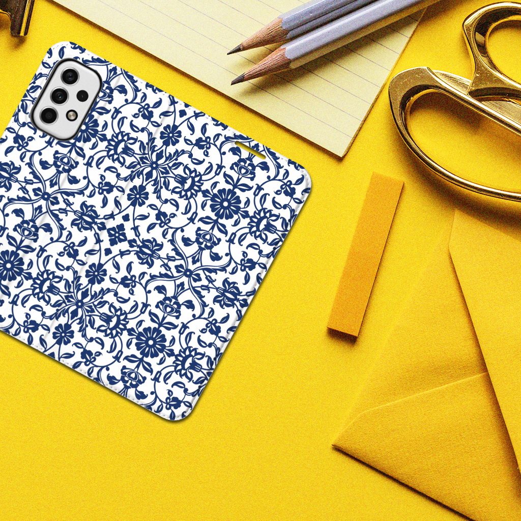 Samsung Galaxy A23 Smart Cover Flower Blue - B2C Telecom