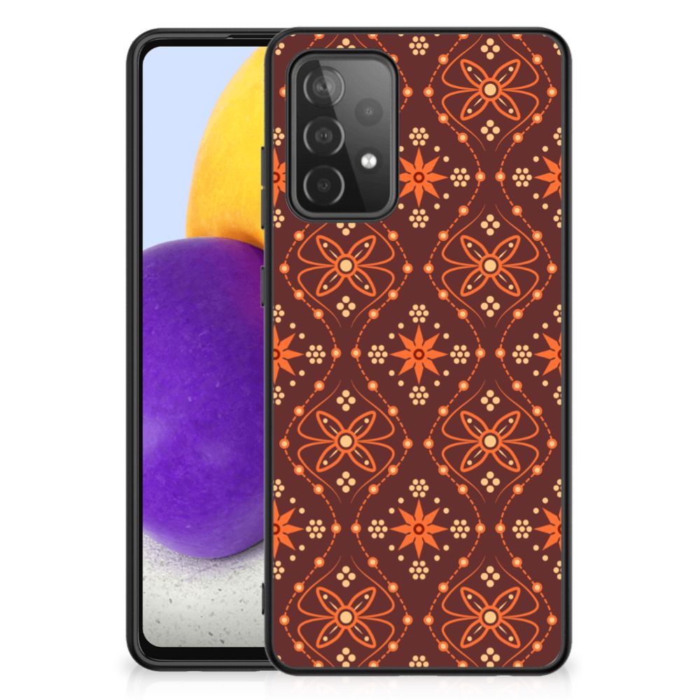 Samsung Galaxy A72 (5G/4G) Back Case Batik Brown