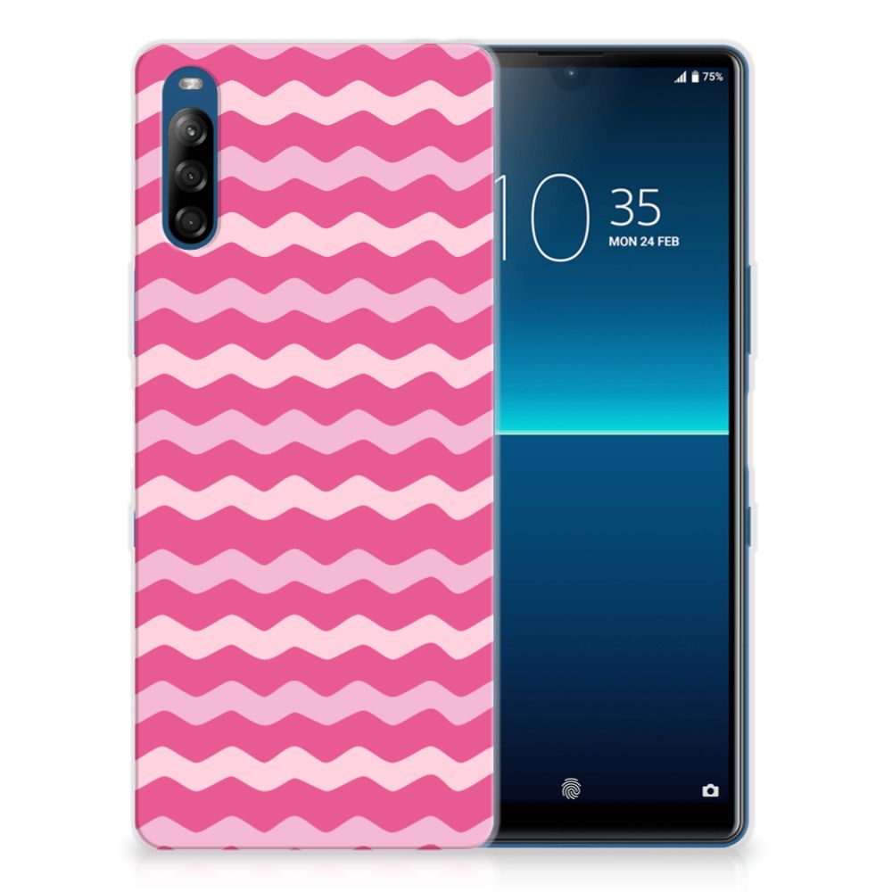 Sony Xperia L4 TPU bumper Waves Pink