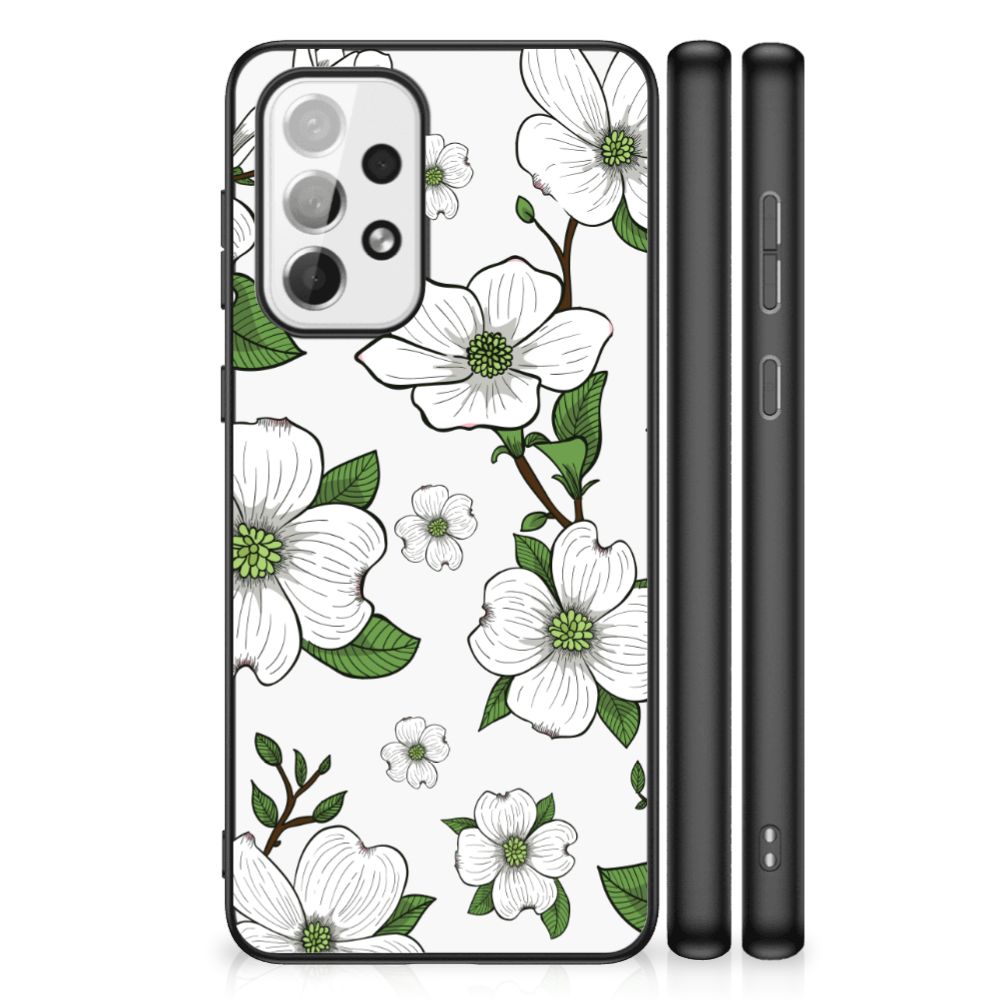 Samsung Galaxy A73 Bloemen Hoesje Dogwood Flowers B2C Telecom