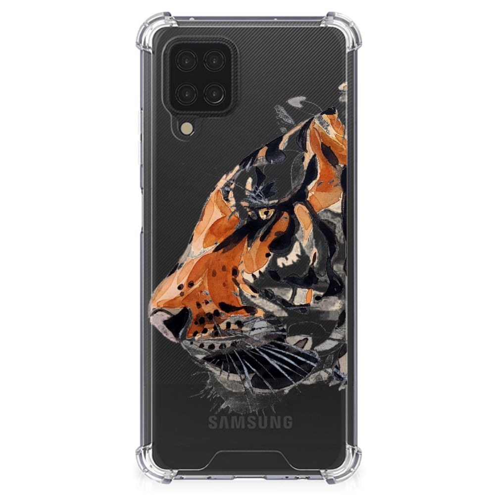 Back Cover Samsung Galaxy A12 Watercolor Tiger