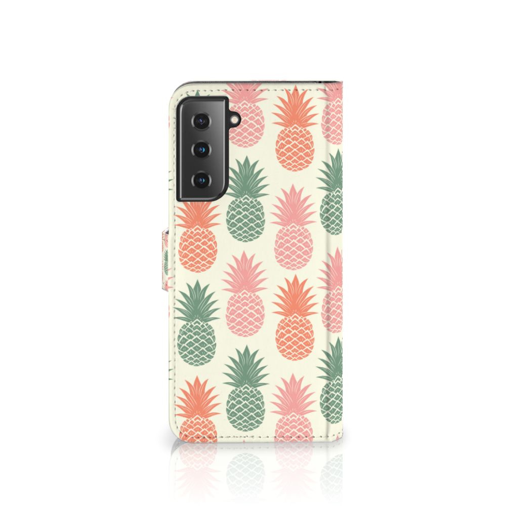 Samsung Galaxy S21 Plus Book Cover Ananas
