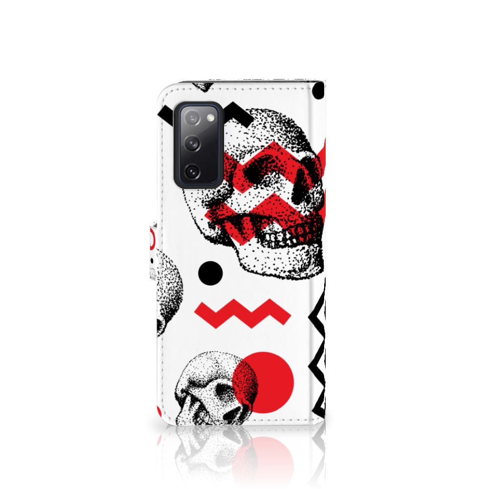 Telefoonhoesje met Naam Samsung Galaxy S20 FE Skull Red
