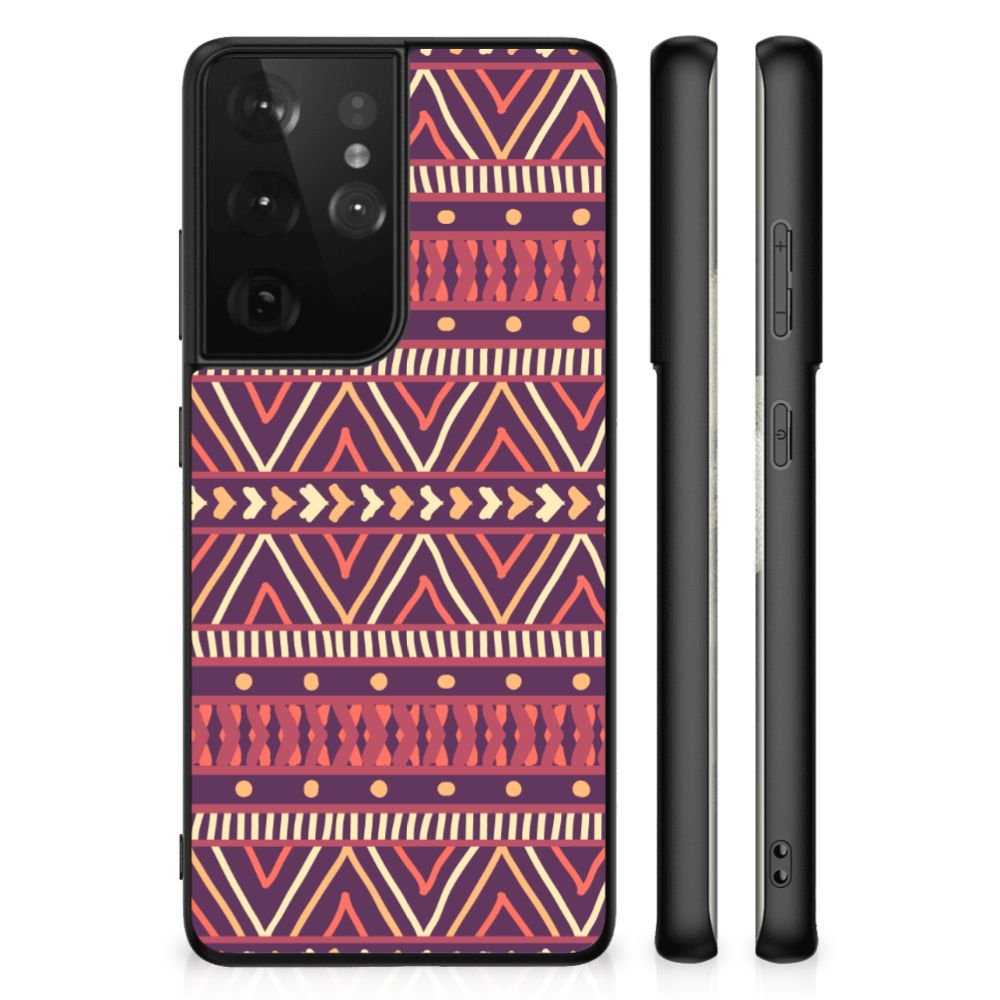 Samsung Galaxy S21 Ultra Back Case Aztec Paars B2C Telecom