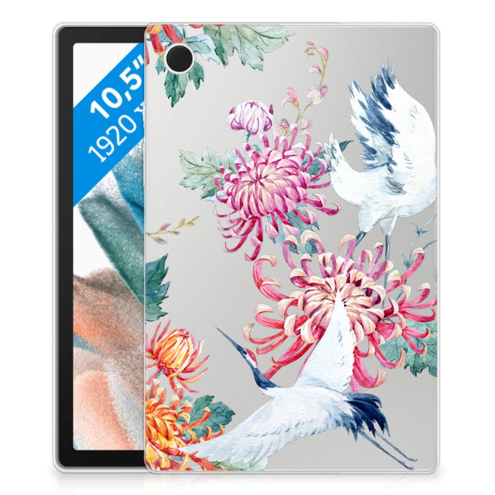 Samsung Galaxy Tab A8 2021/2022 Back Case Bird Flowers