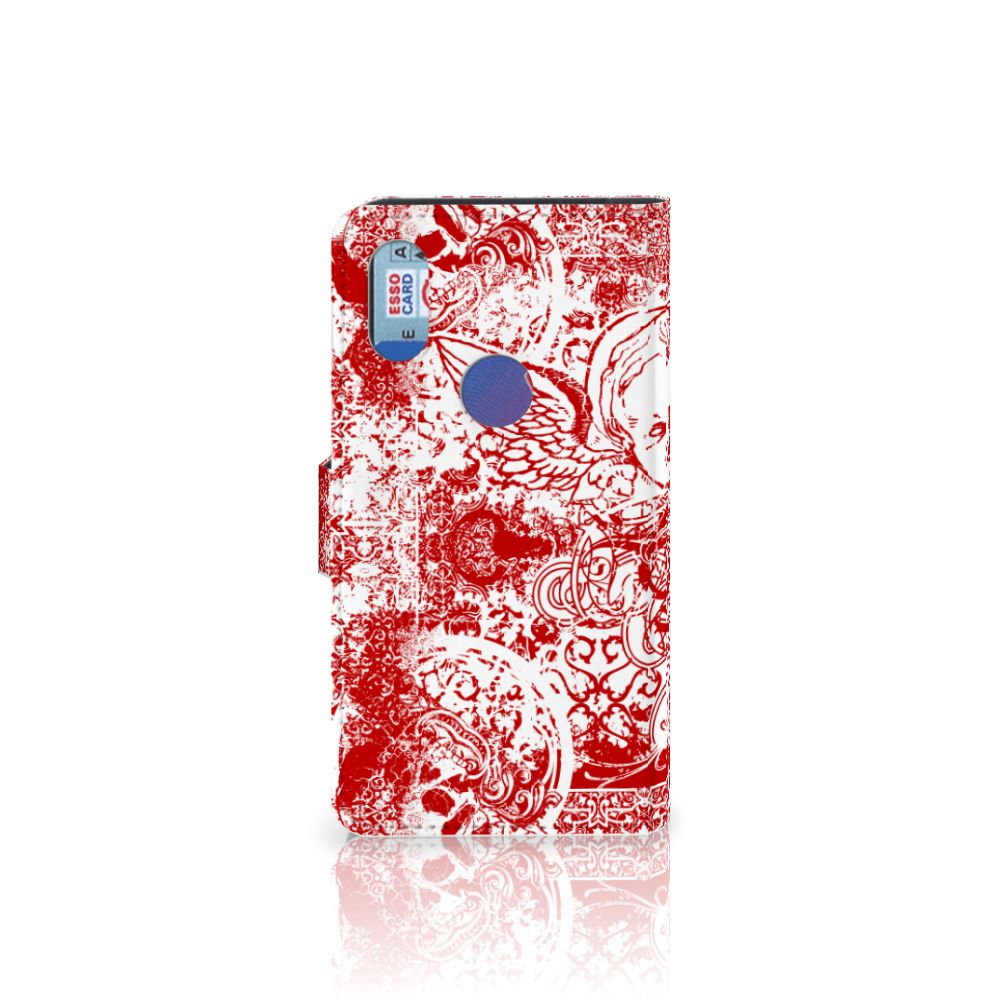Telefoonhoesje met Naam Xiaomi Mi Mix 2s Angel Skull Rood