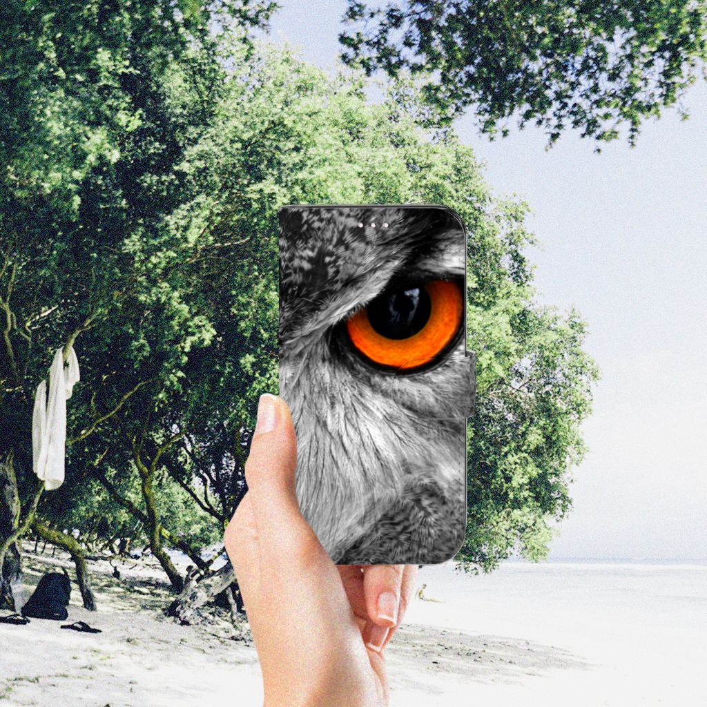 Samsung Galaxy S23 Telefoonhoesje met Pasjes Uil
