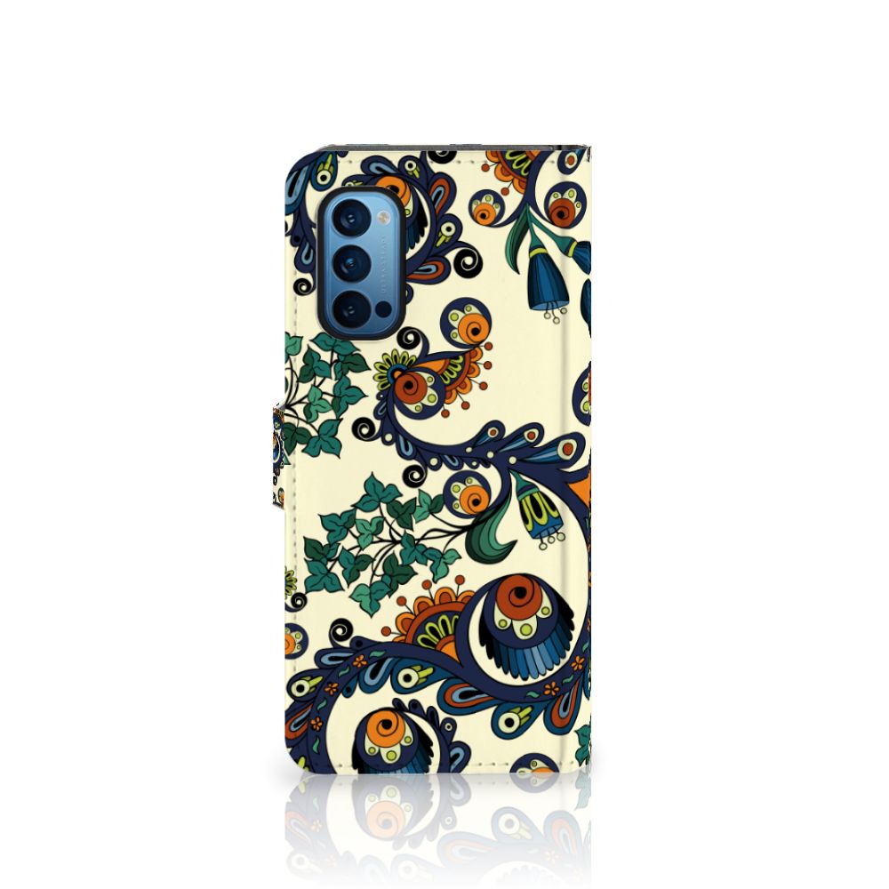 Wallet Case OPPO Reno 4 Pro 5G Barok Flower