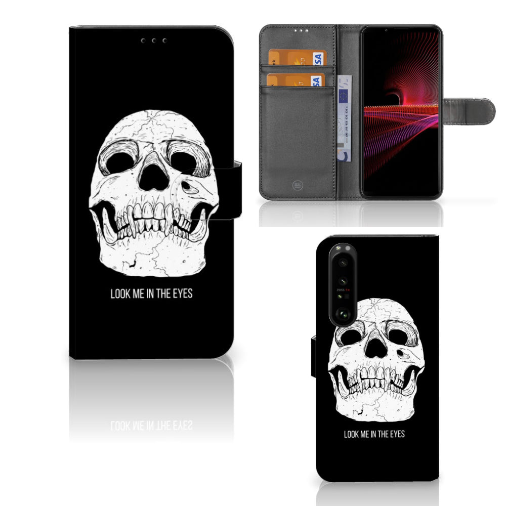 Telefoonhoesje met Naam Sony Xperia 1 III Skull Eyes