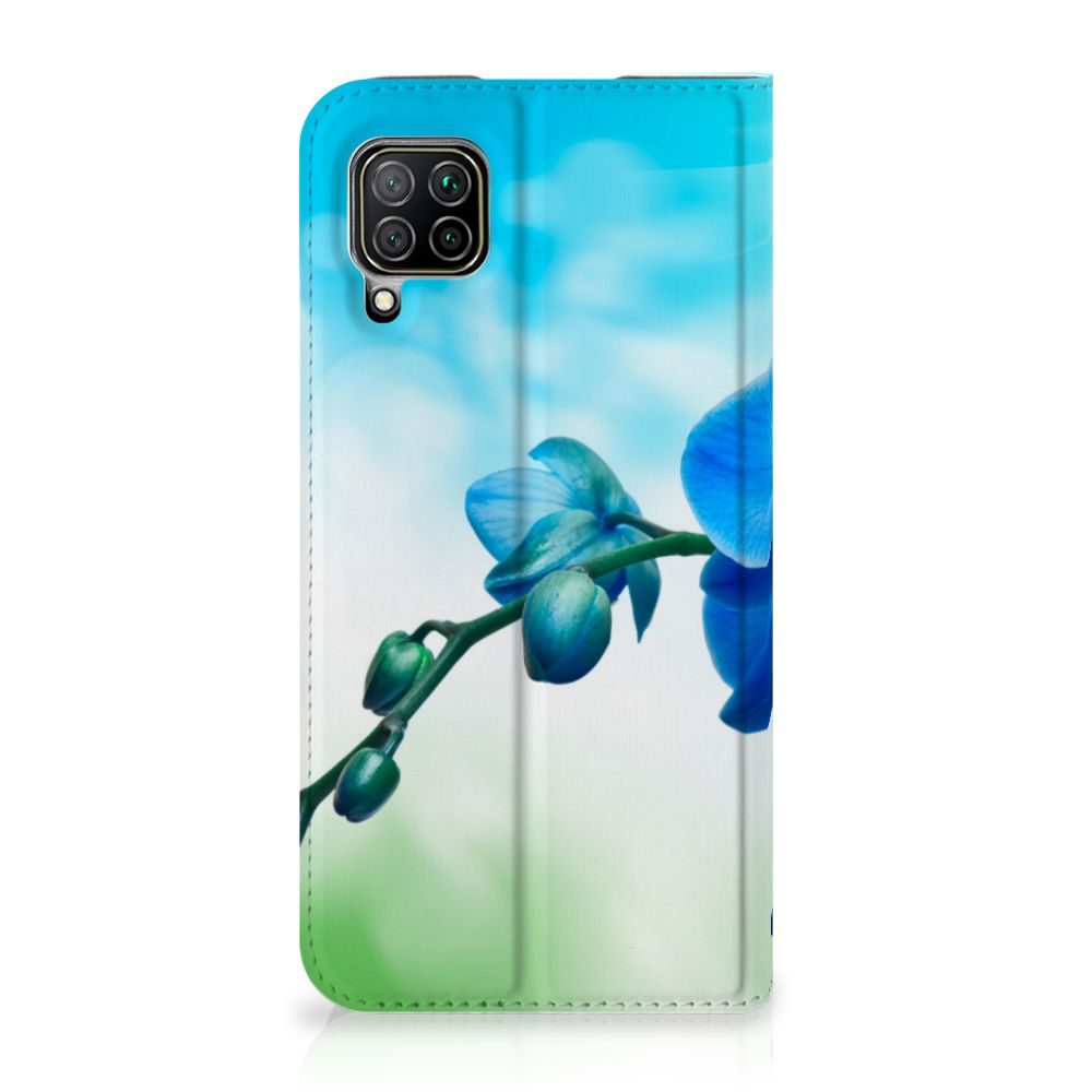 Huawei P40 Lite Smart Cover Orchidee Blauw - Cadeau voor je Moeder - B2C Telecom