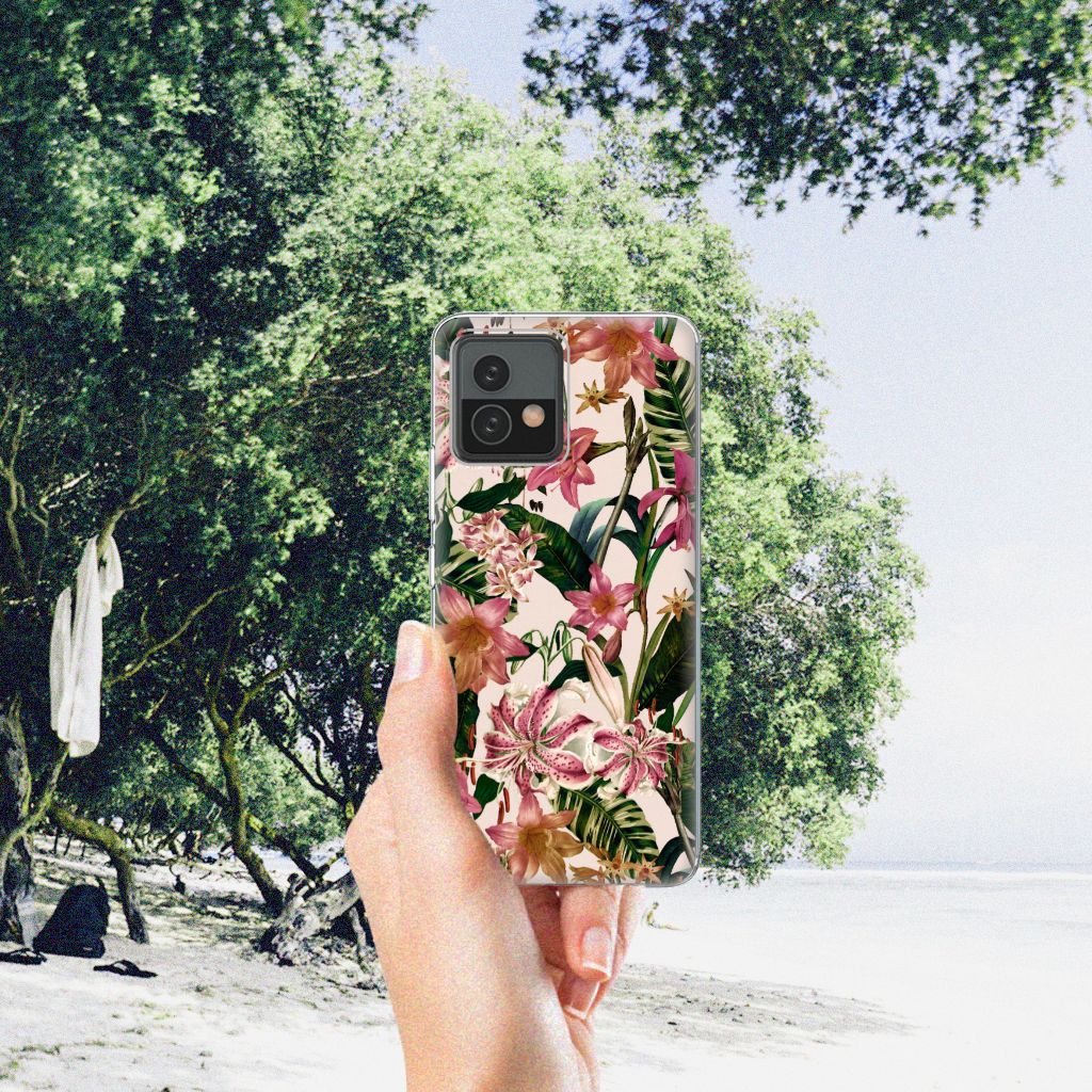 Motorola Moto G72 TPU Case Flowers B2C Telecom