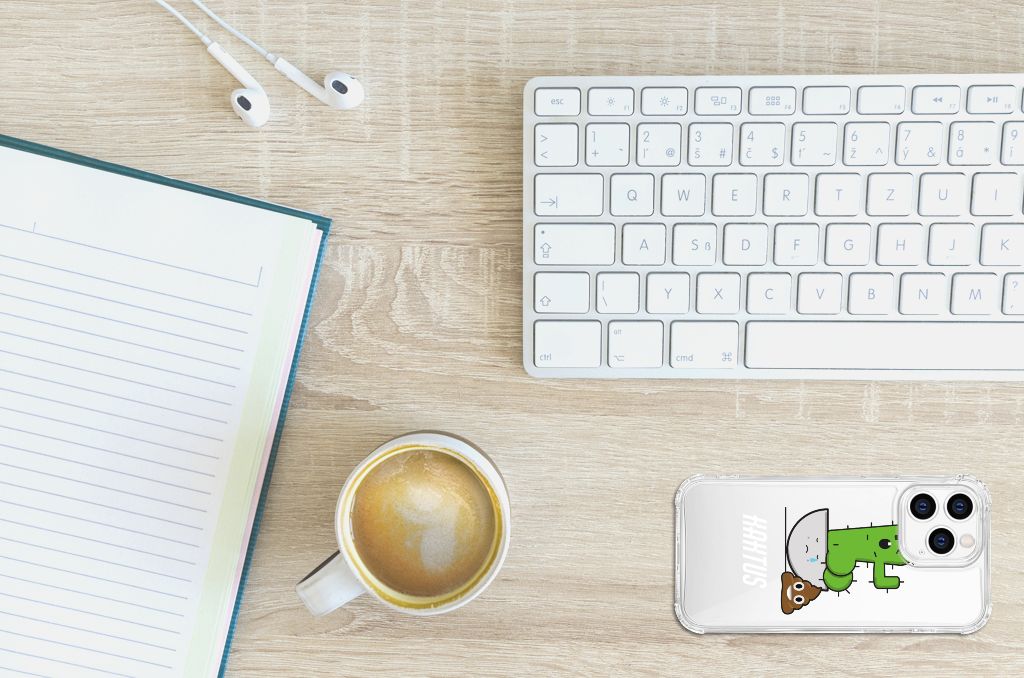 iPhone 14 Pro Stevig Bumper Hoesje Cactus Poo B2C Telecom