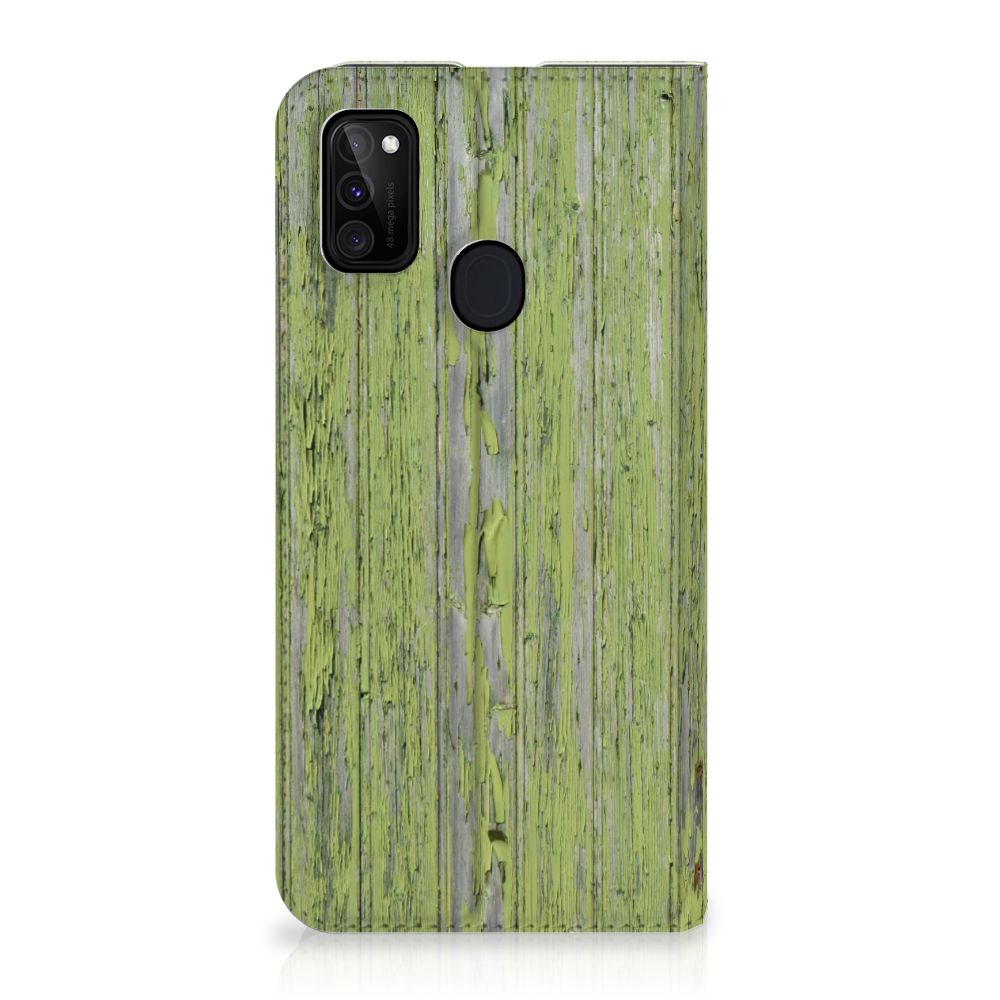 Samsung Galaxy M30s | M21 Book Wallet Case Green Wood - B2C Telecom