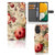 Hoesje voor Samsung Galaxy A14 4G Bloemen met kleurrijke bloemenprint en ruimte voor drie pasjes.