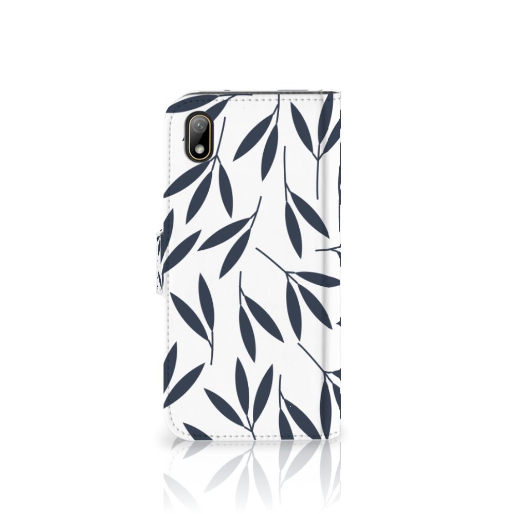 Huawei Y5 (2019) Hoesje Leaves Blue