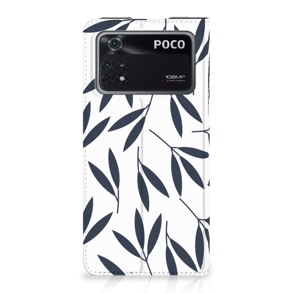 Poco X4 Pro 5G Smart Cover Leaves Blue - B2C Telecom