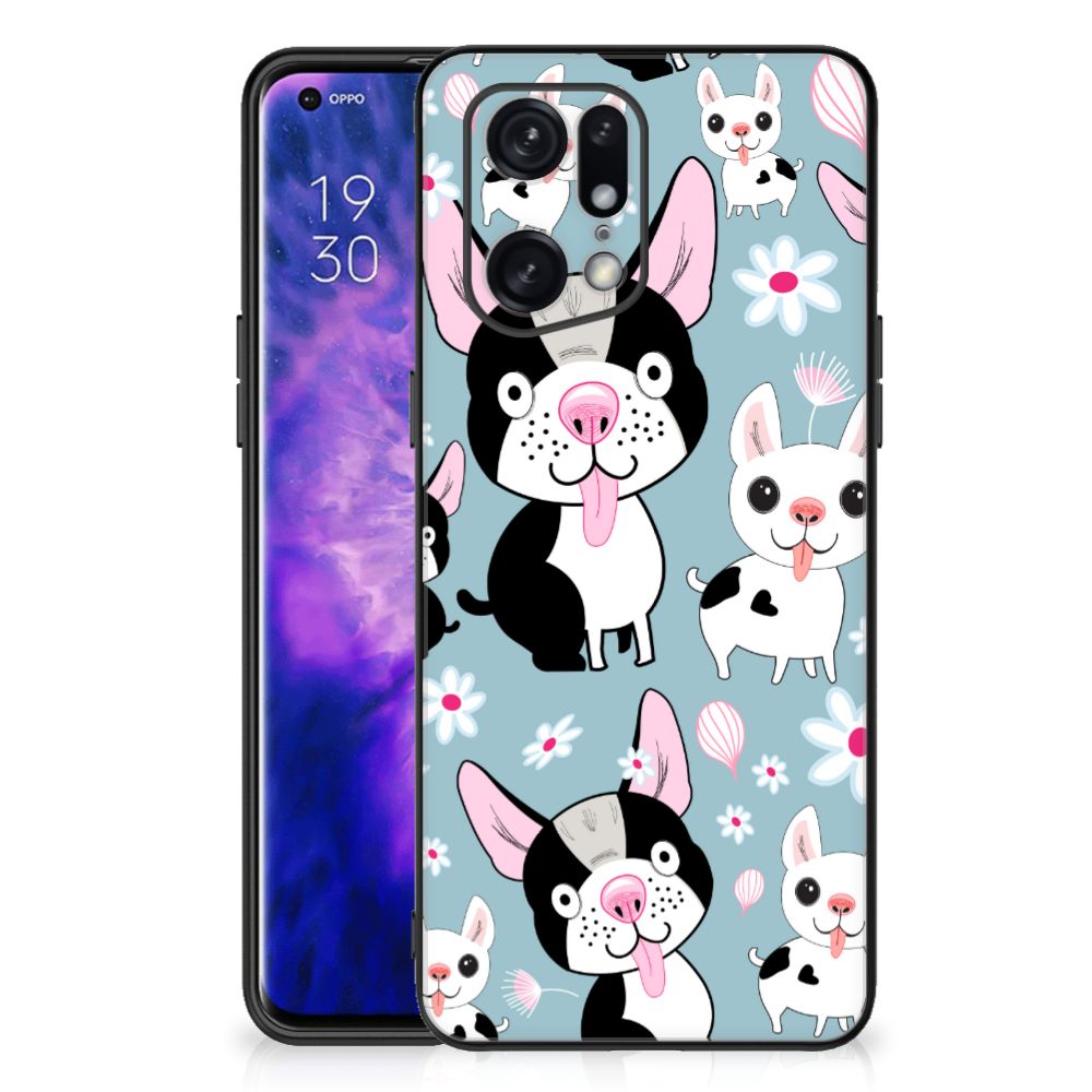 OPPO Find X5 Pro Dierenprint Telefoonhoesje Hondjes