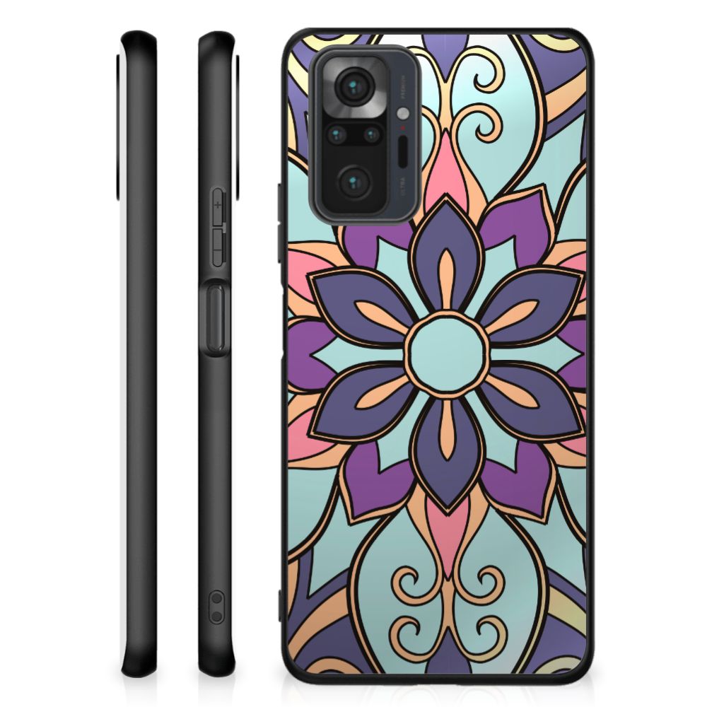 Xiaomi Redmi Note 10 Pro Bloemen Hoesje Purple Flower B2C Telecom