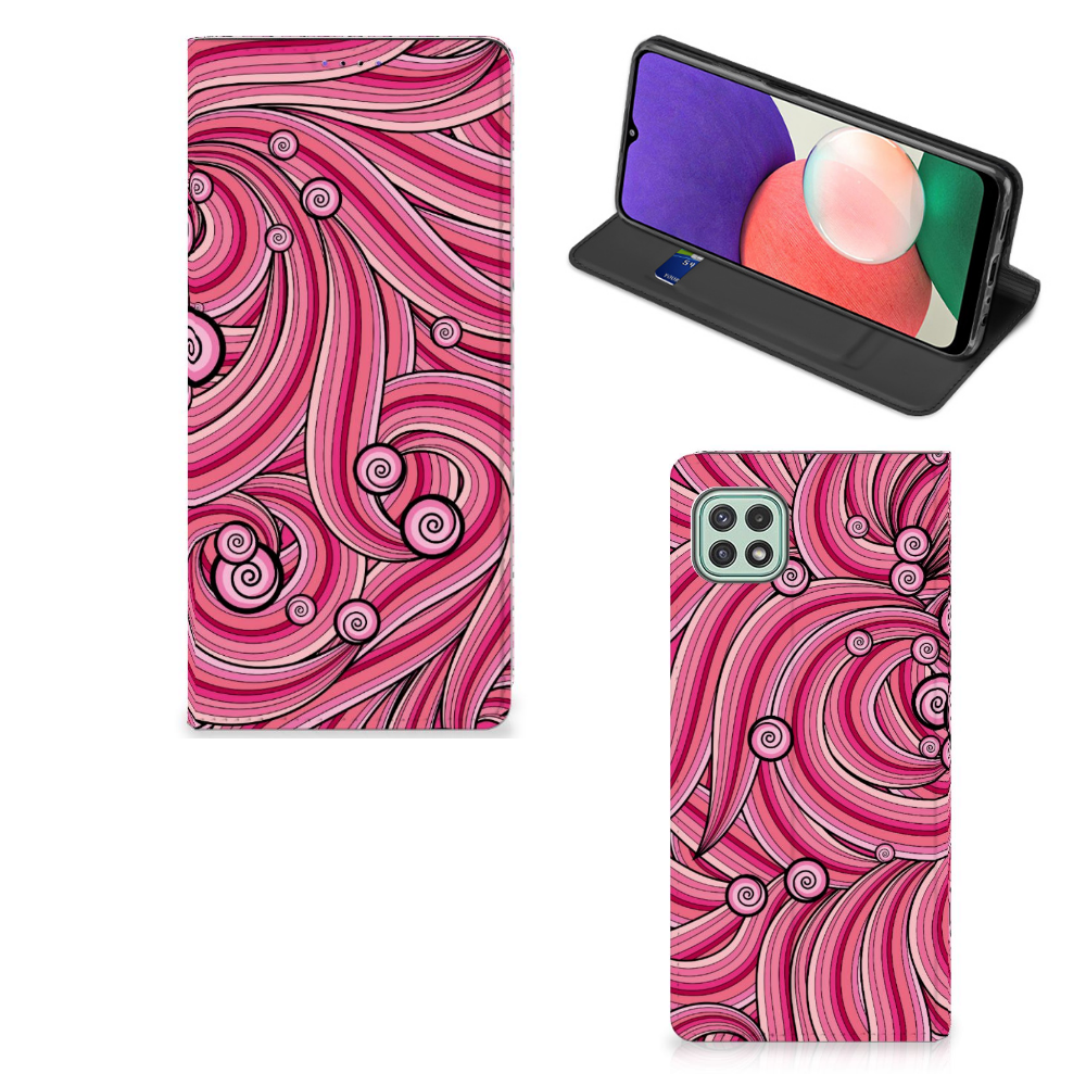 Samsung Galaxy A22 5G Bookcase Swirl Pink - B2C Telecom
