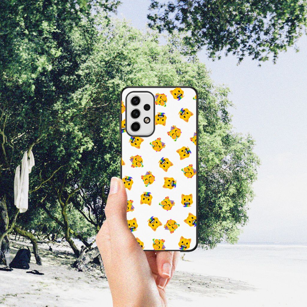 Back Case voor Samsung Galaxy A23 Katten Emojis B2C Telecom
