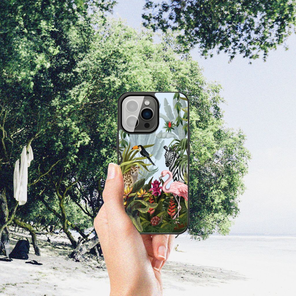 Dierenprint Telefoonhoesje voor iPhone 13 Pro Jungle B2C Telecom
