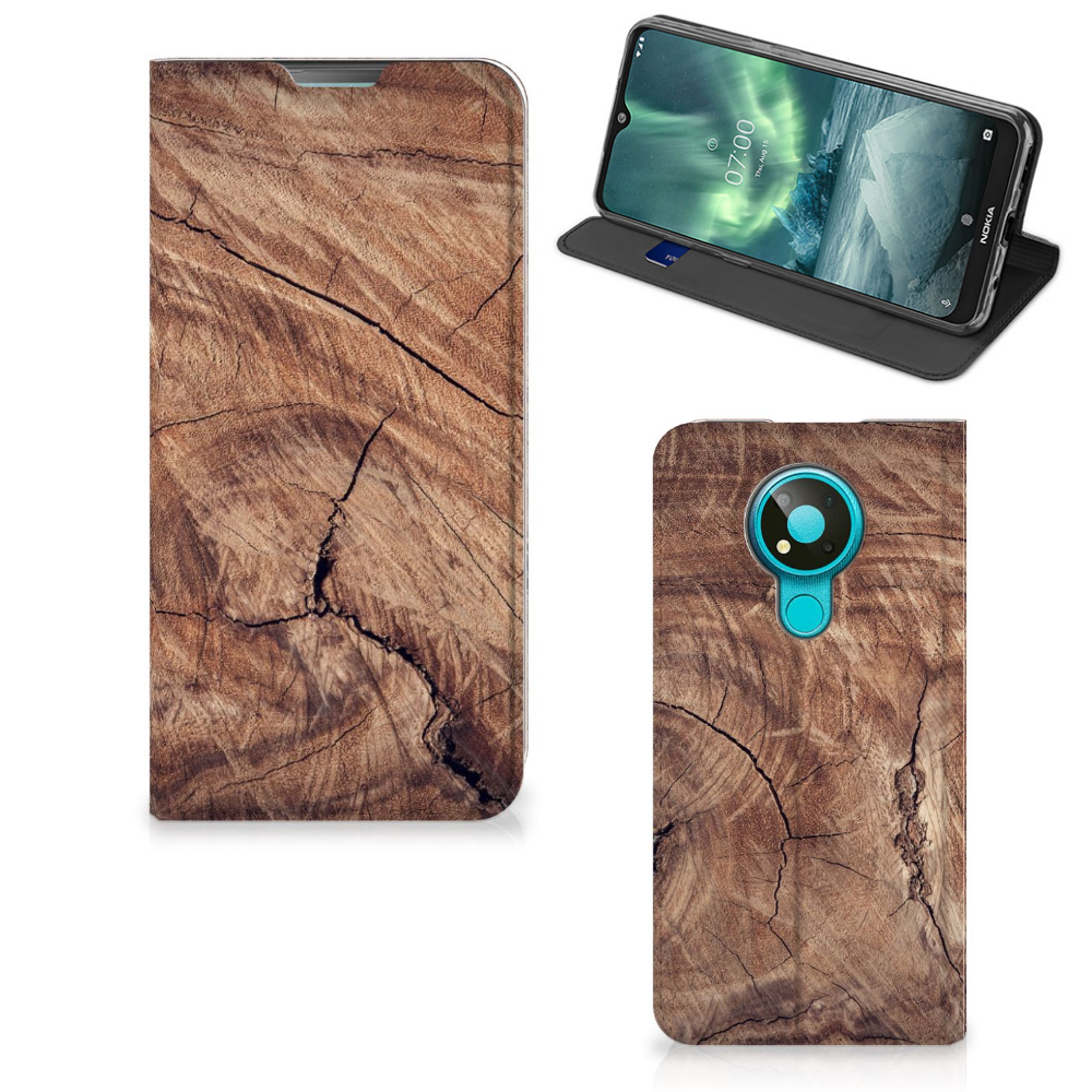 Nokia 3.4 Book Wallet Case Tree Trunk - B2C Telecom