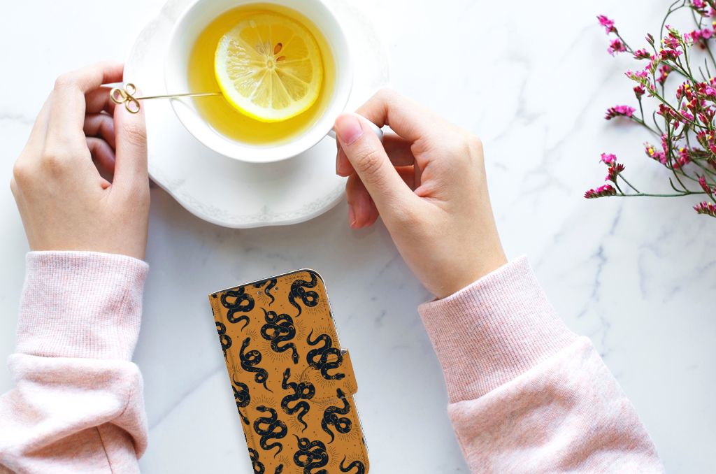 Telefoonhoesje met Pasjes voor Apple iPhone 12 Mini Snakes