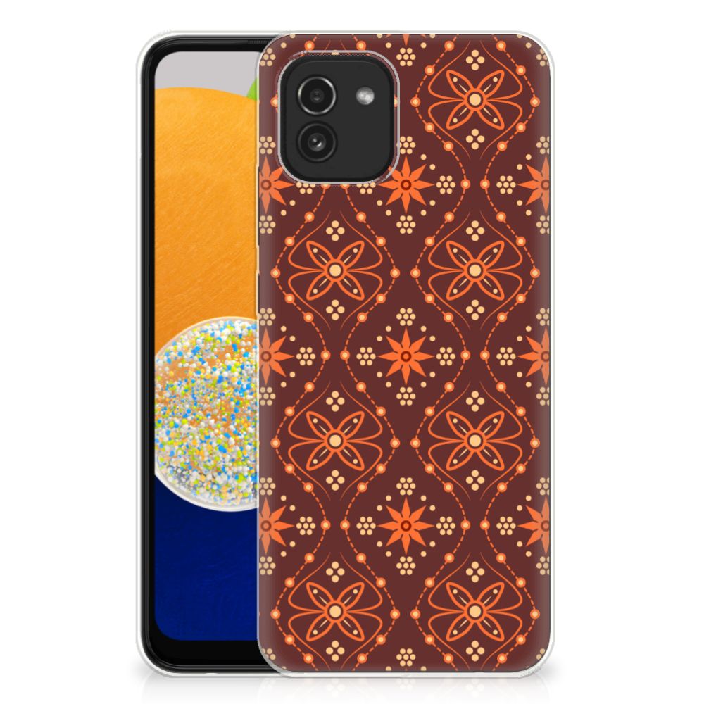 Samsung Galaxy A03 TPU bumper Batik Brown B2C Telecom