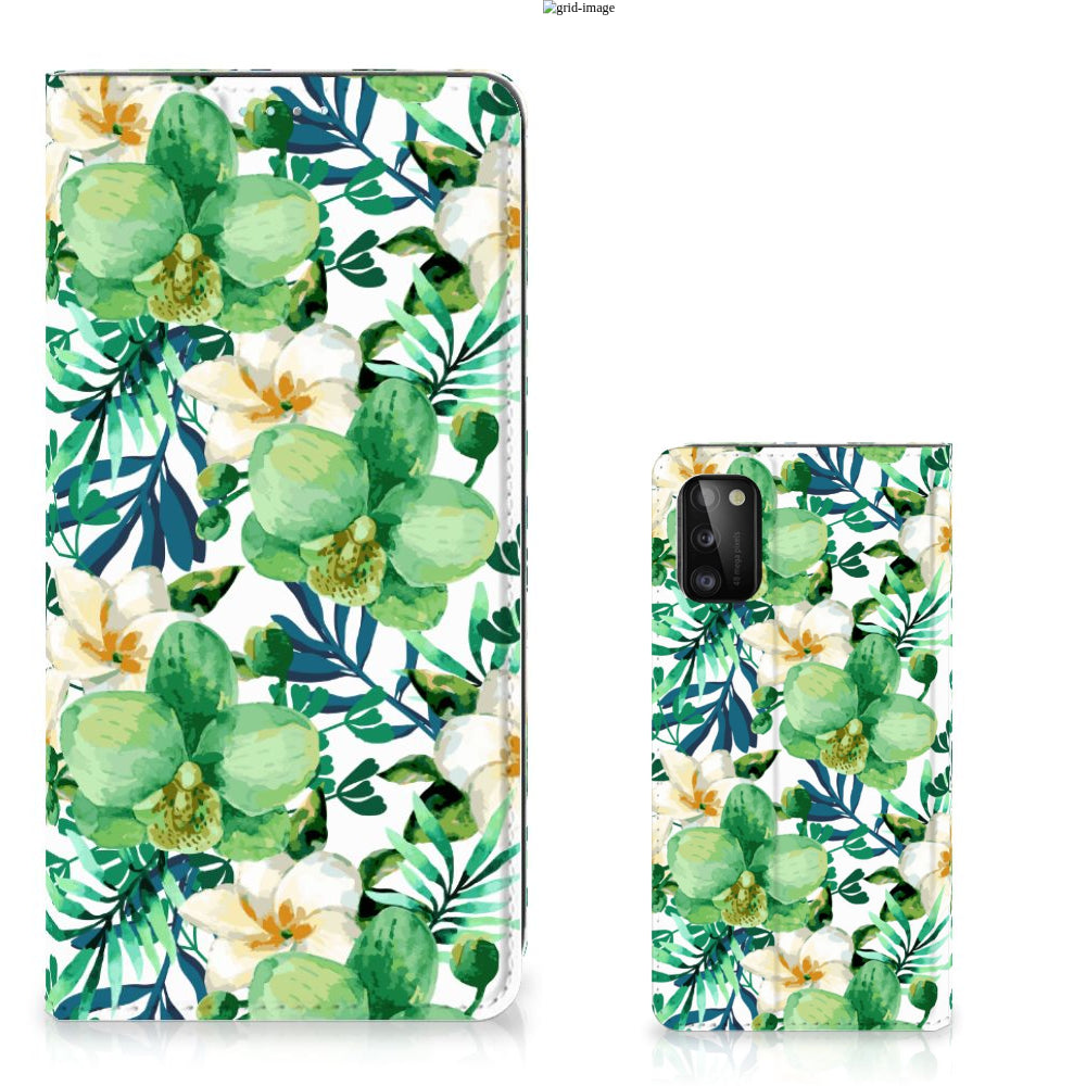 Samsung Galaxy A41 Smart Cover Orchidee Groen