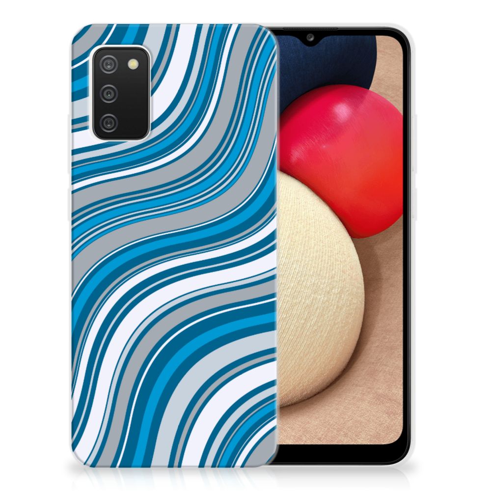 Samsung Galaxy A02s TPU bumper Waves Blue B2C Telecom