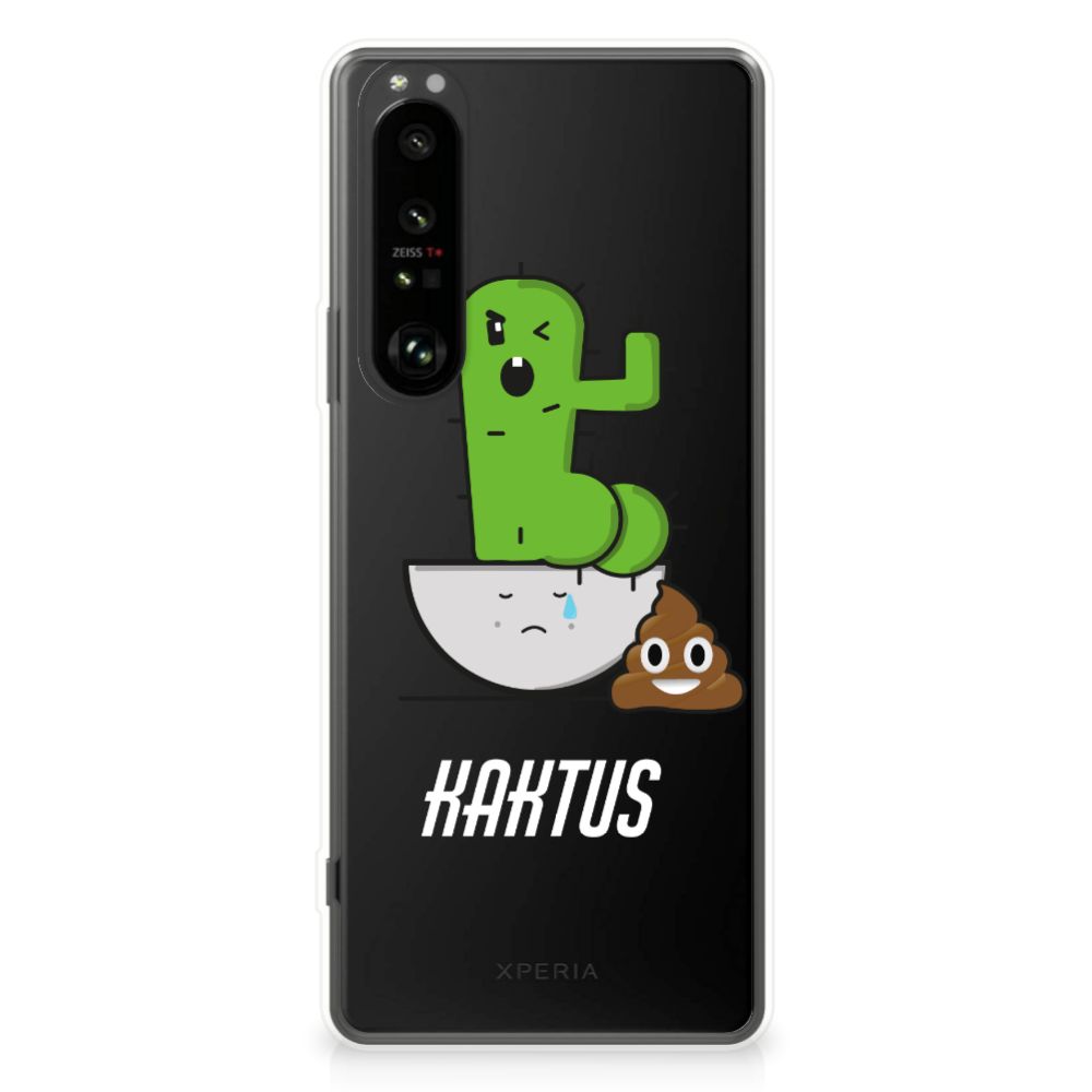 Sony Xperia 1 III Telefoonhoesje met Naam Cactus Poo