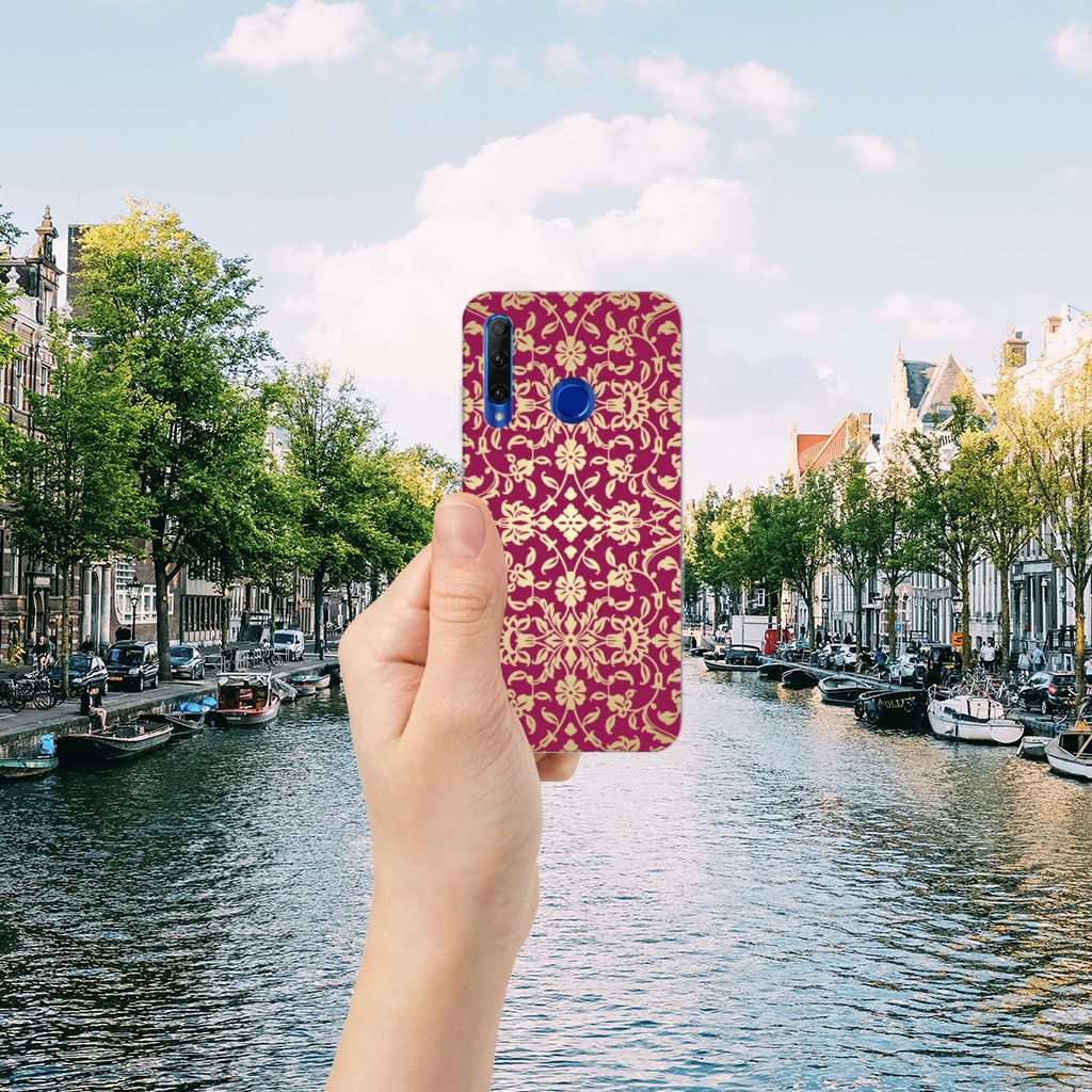 Siliconen Hoesje Honor 20 Lite Barok Pink